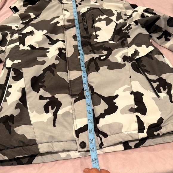 Suokeni Men's Black and Gray Camouflage Ski Jacket med - Picture 10 of 16